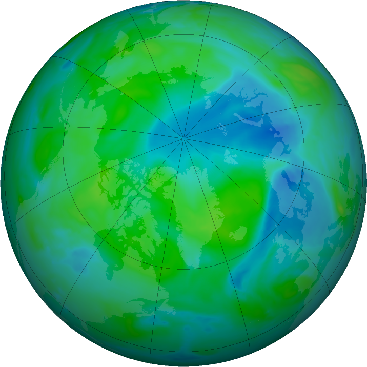 Arctic ozone map for 04 September 2023